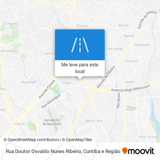 Rua Doutor Osvaldo Nunes Ribeiro mapa