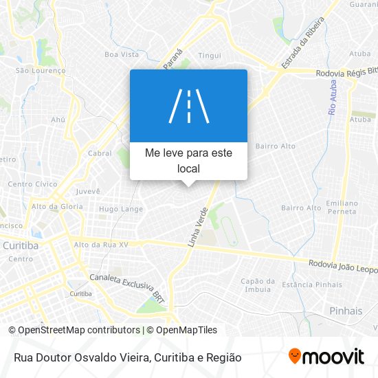 Rua Doutor Osvaldo Vieira mapa