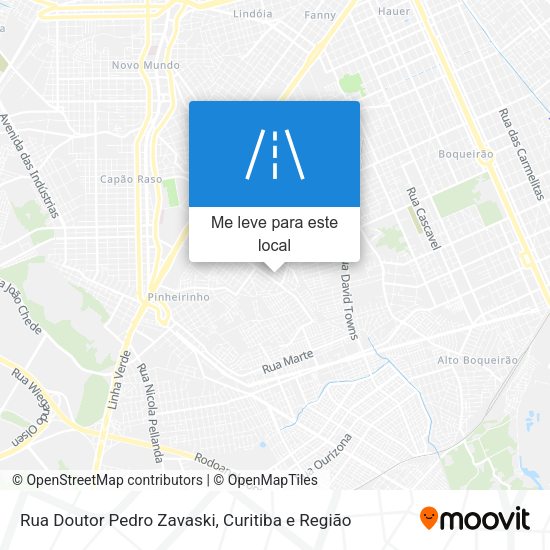 Rua Doutor Pedro Zavaski mapa