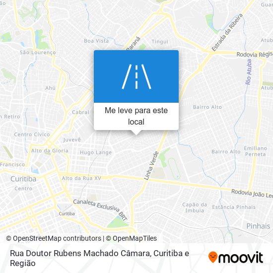 Rua Doutor Rubens Machado Câmara mapa