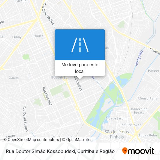 Rua Doutor Simão Kossobudski mapa