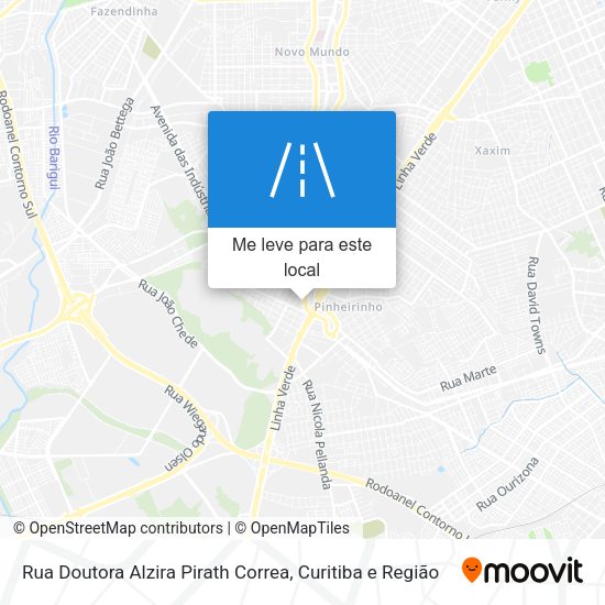 Rua Doutora Alzira Pirath Correa mapa