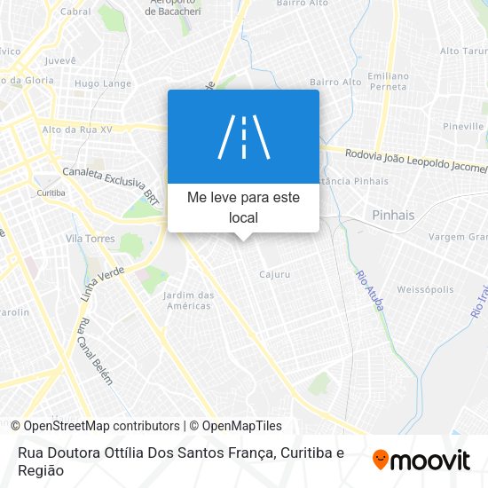 Rua Doutora Ottília Dos Santos França mapa
