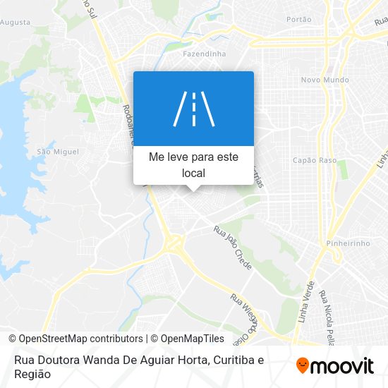 Rua Doutora Wanda De Aguiar Horta mapa