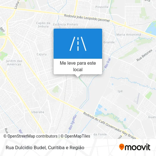 Rua Dulcidio Budel mapa
