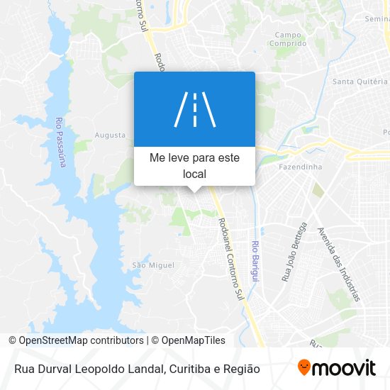 Rua Durval Leopoldo Landal mapa