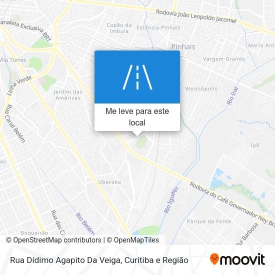 Rua Dídimo Agapito Da Veiga mapa