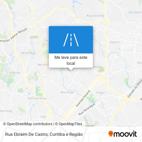 Rua Ebraim De Castro mapa