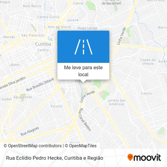 Rua Eclídio Pedro Hecke mapa