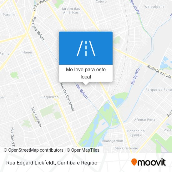 Rua Edgard Lickfeldt mapa