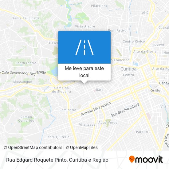 Rua Edgard Roquete Pinto mapa