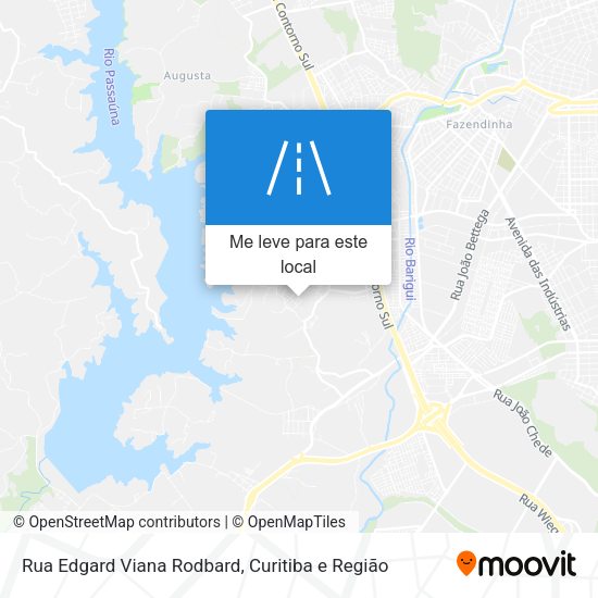 Rua Edgard Viana Rodbard mapa