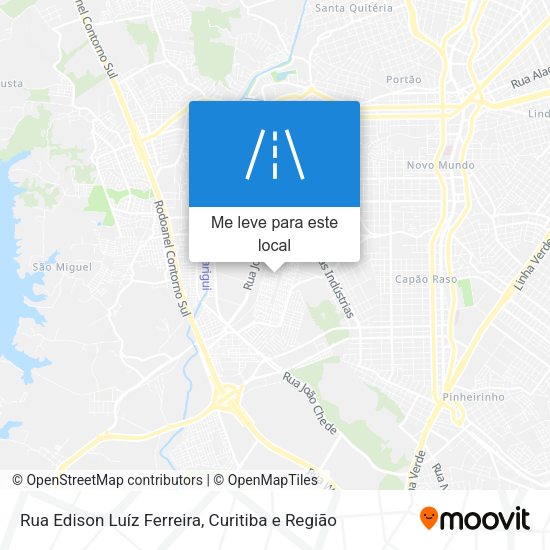 Rua Edison Luíz Ferreira mapa