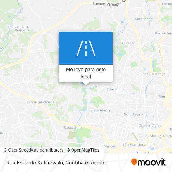Rua Eduardo Kalinowski mapa