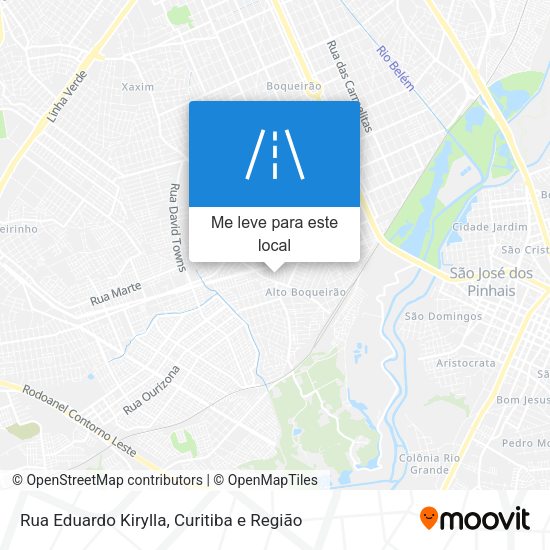 Rua Eduardo Kirylla mapa