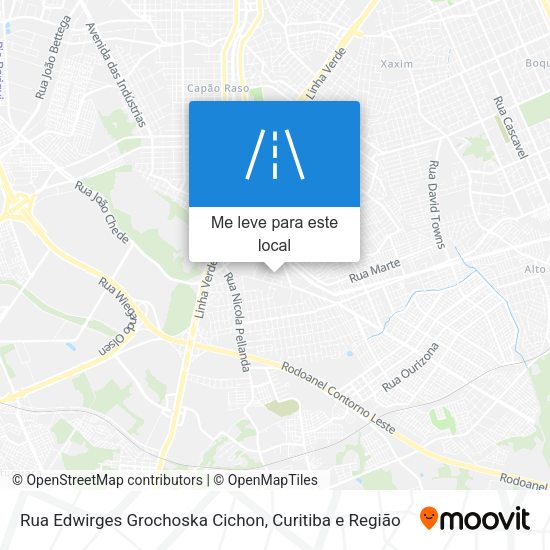Rua Edwirges Grochoska Cichon mapa