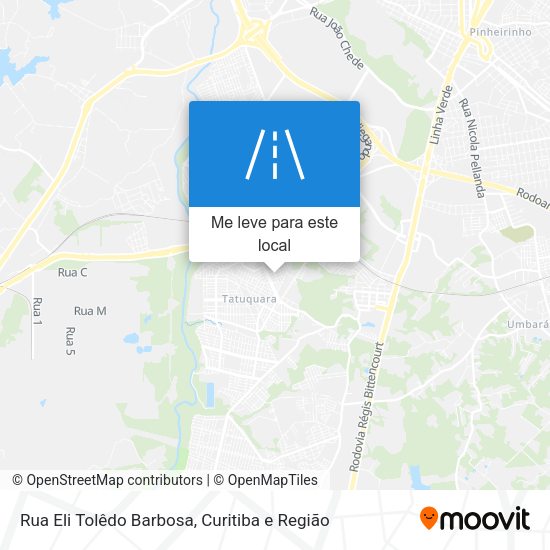 Rua Eli Tolêdo Barbosa mapa