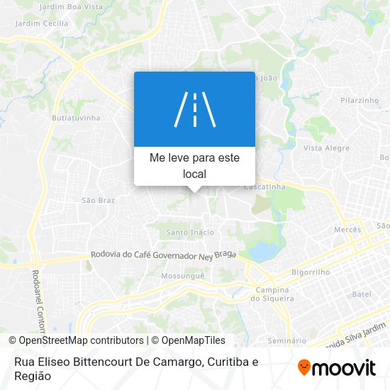Rua Eliseo Bittencourt De Camargo mapa