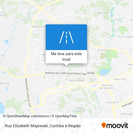 Rua Elizabeth Majewski mapa