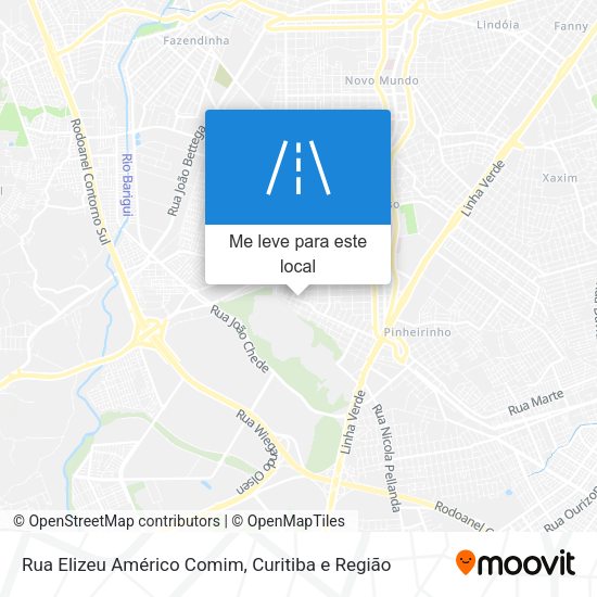 Rua Elizeu Américo Comim mapa