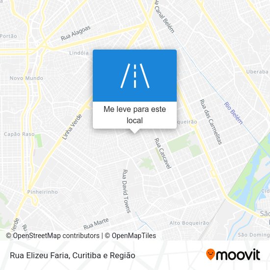 Rua Elizeu Faria mapa