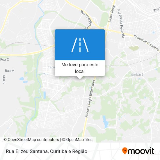 Rua Elizeu Santana mapa