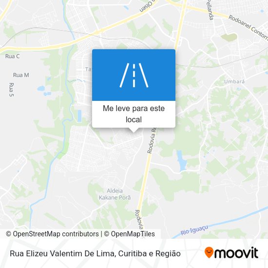 Rua Elizeu Valentim De Lima mapa