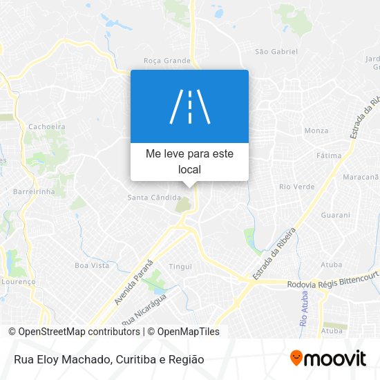Rua Eloy Machado mapa