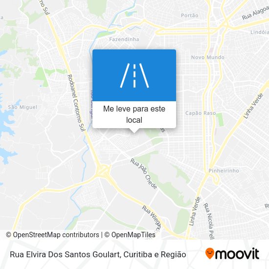 Rua Elvira Dos Santos Goulart mapa
