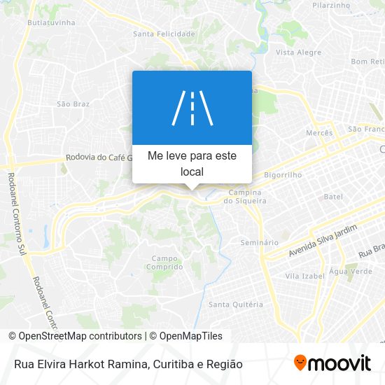 Rua Elvira Harkot Ramina mapa