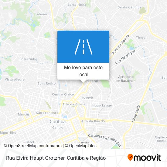 Rua Elvira Haupt Grotzner mapa
