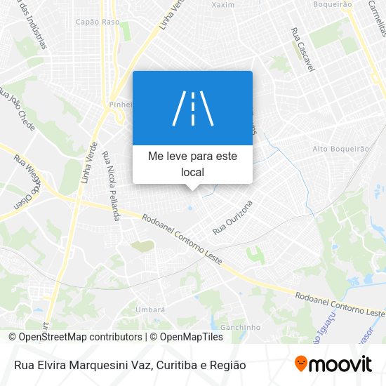 Rua Elvira Marquesini Vaz mapa