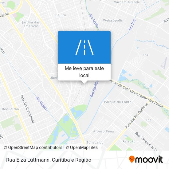 Rua Elza Luttmann mapa