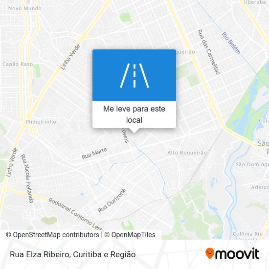 Rua Elza Ribeiro mapa