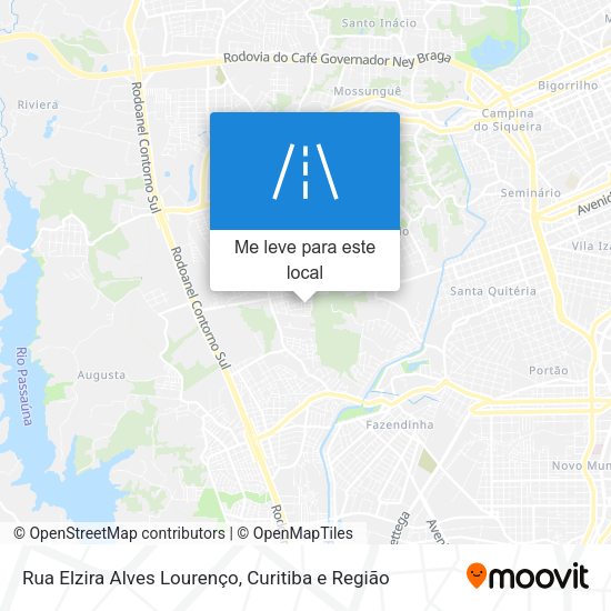 Rua Elzira Alves Lourenço mapa
