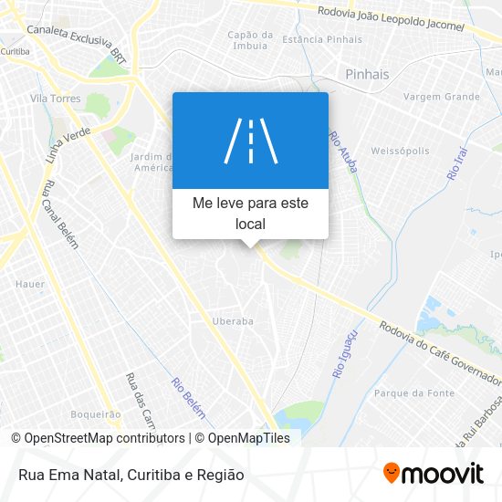 Rua Ema Natal mapa