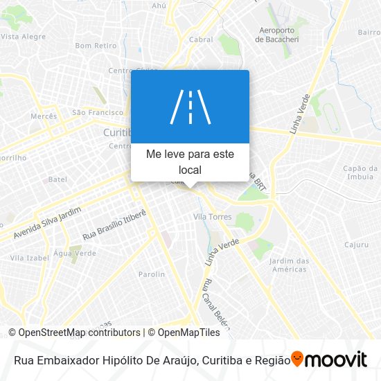 Rua Embaixador Hipólito De Araújo mapa