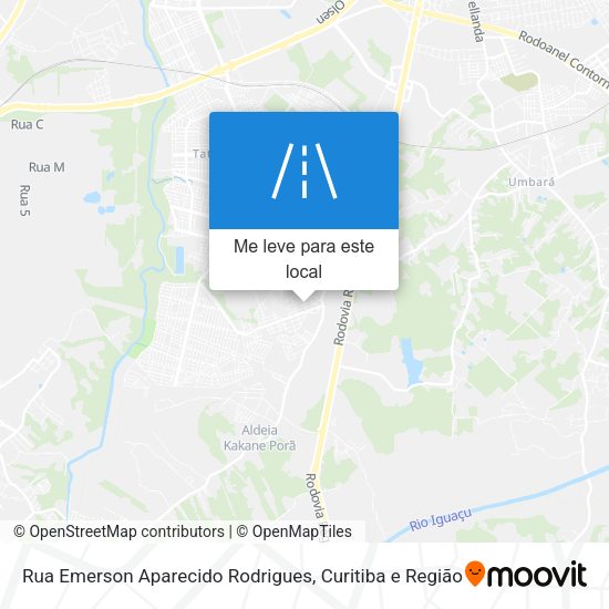 Rua Emerson Aparecido Rodrigues mapa