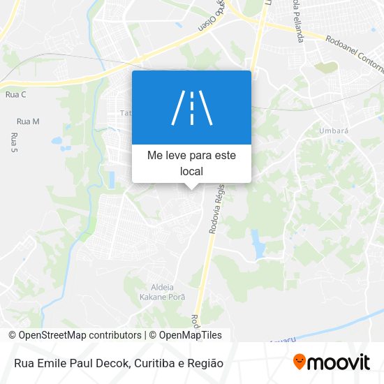 Rua Emile Paul Decok mapa