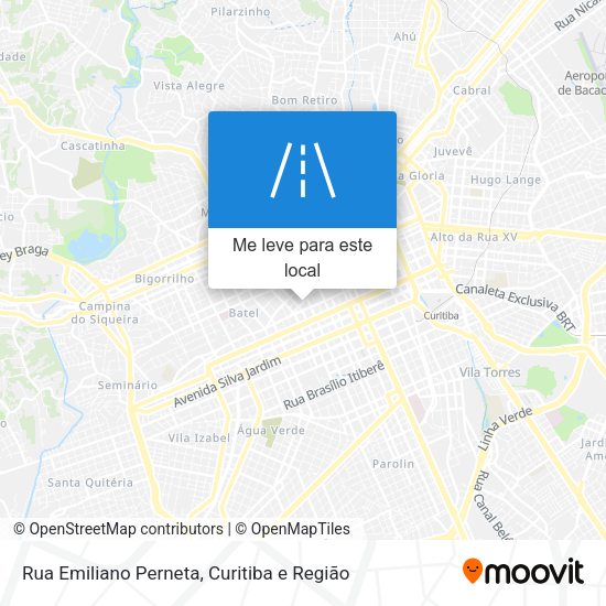 Rua Emiliano Perneta mapa