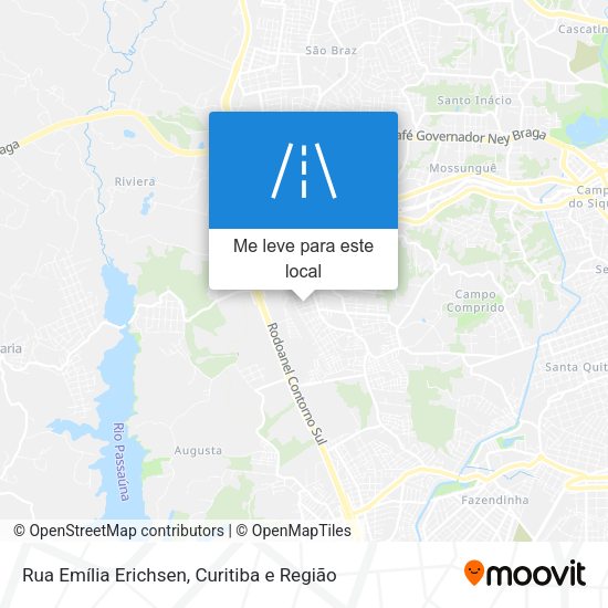 Rua Emília Erichsen mapa