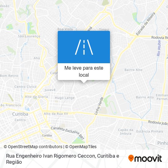 Rua Engenheiro Ivan Rigomero Ceccon mapa