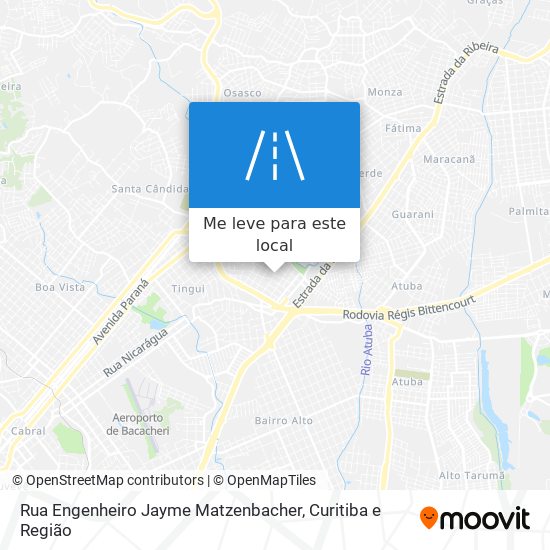 Rua Engenheiro Jayme Matzenbacher mapa