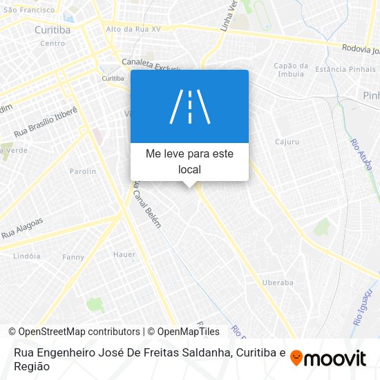 Rua Engenheiro José De Freitas Saldanha mapa