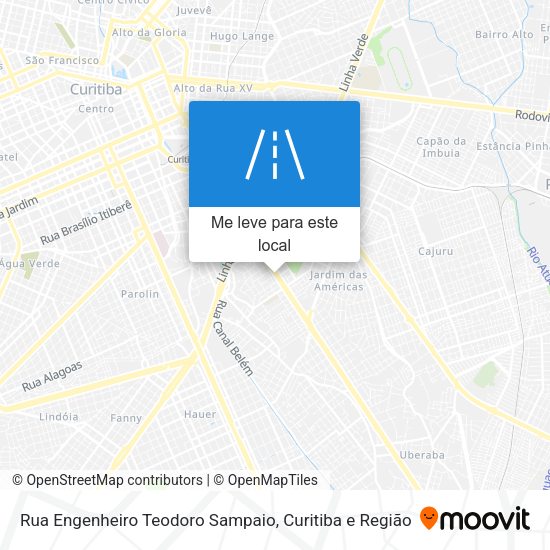 Rua Engenheiro Teodoro Sampaio mapa