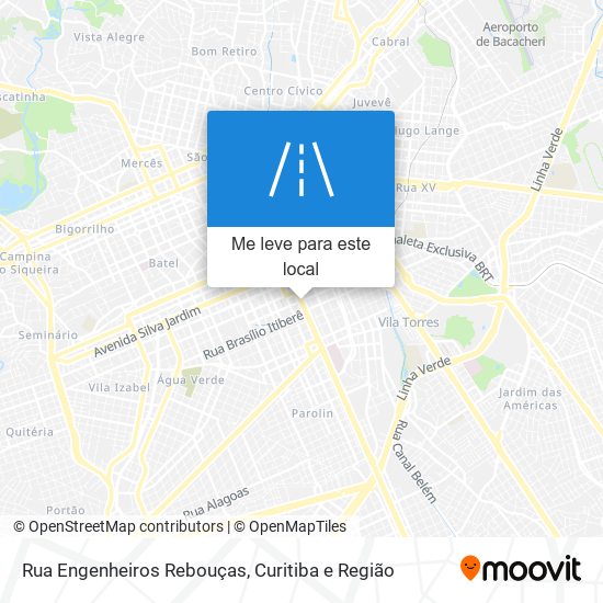 Rua Engenheiros Rebouças mapa