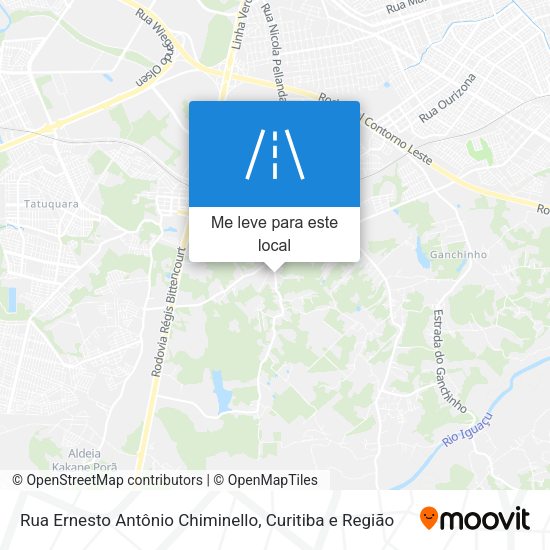 Rua Ernesto Antônio Chiminello mapa