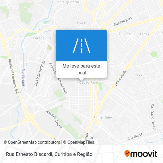 Rua Ernesto Biscardi mapa