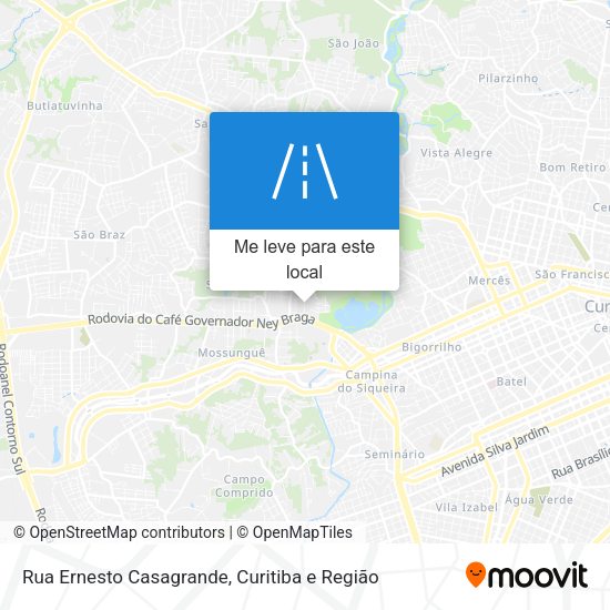 Rua Ernesto Casagrande mapa