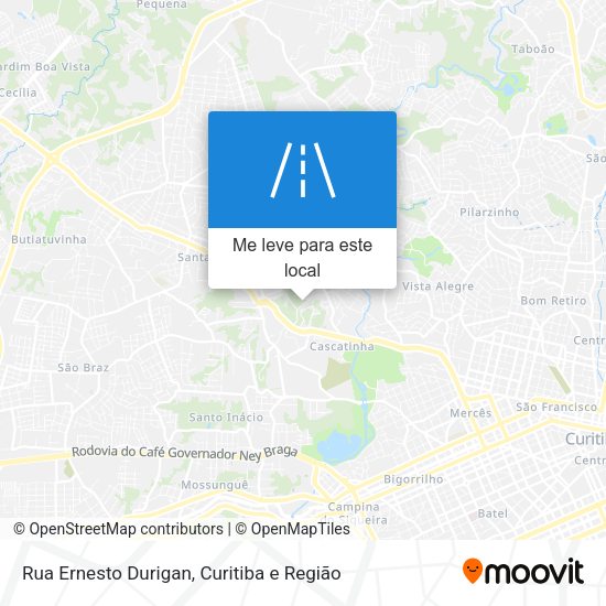 Rua Ernesto Durigan mapa